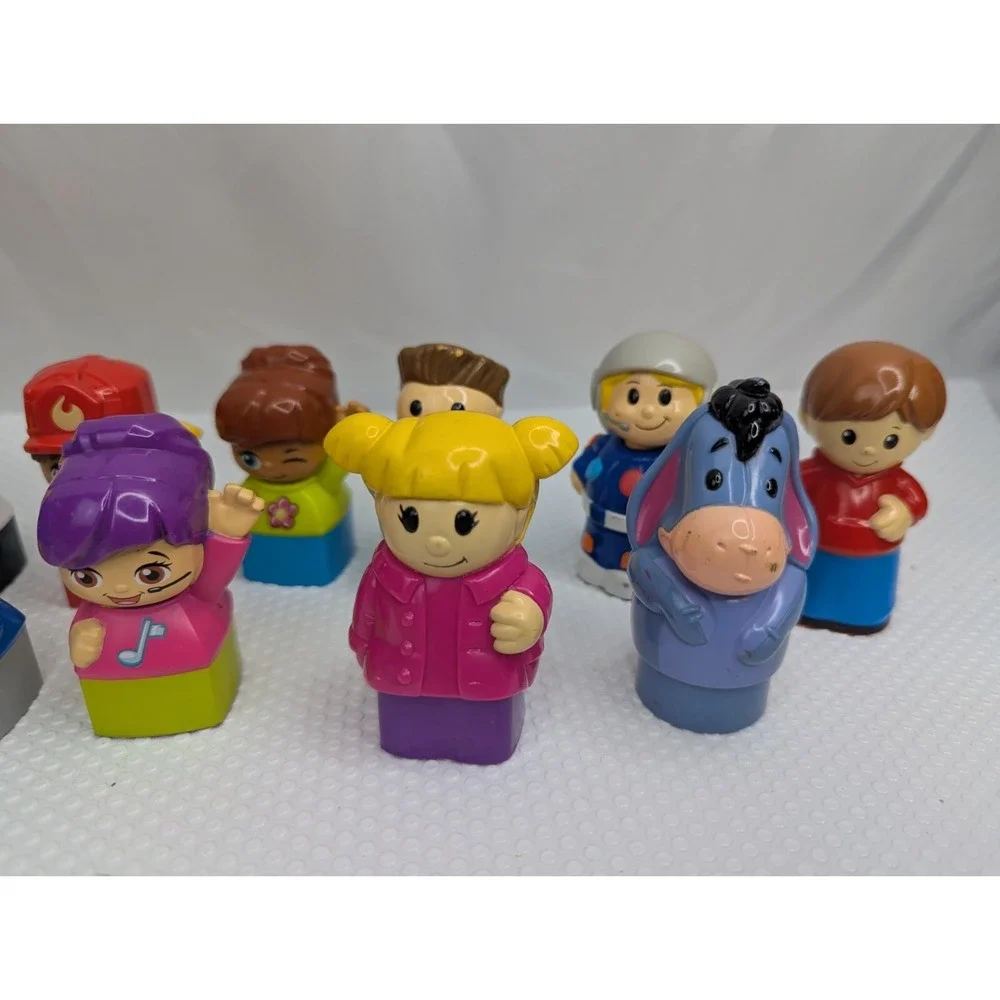 Mega Bloks Figure Lot Eeyore Boys Girls John Deere